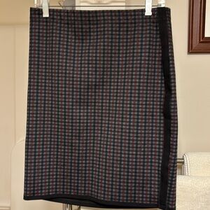 Ladies Max Studio Skirt. Pull on, no zipper Red, Black and Grey
